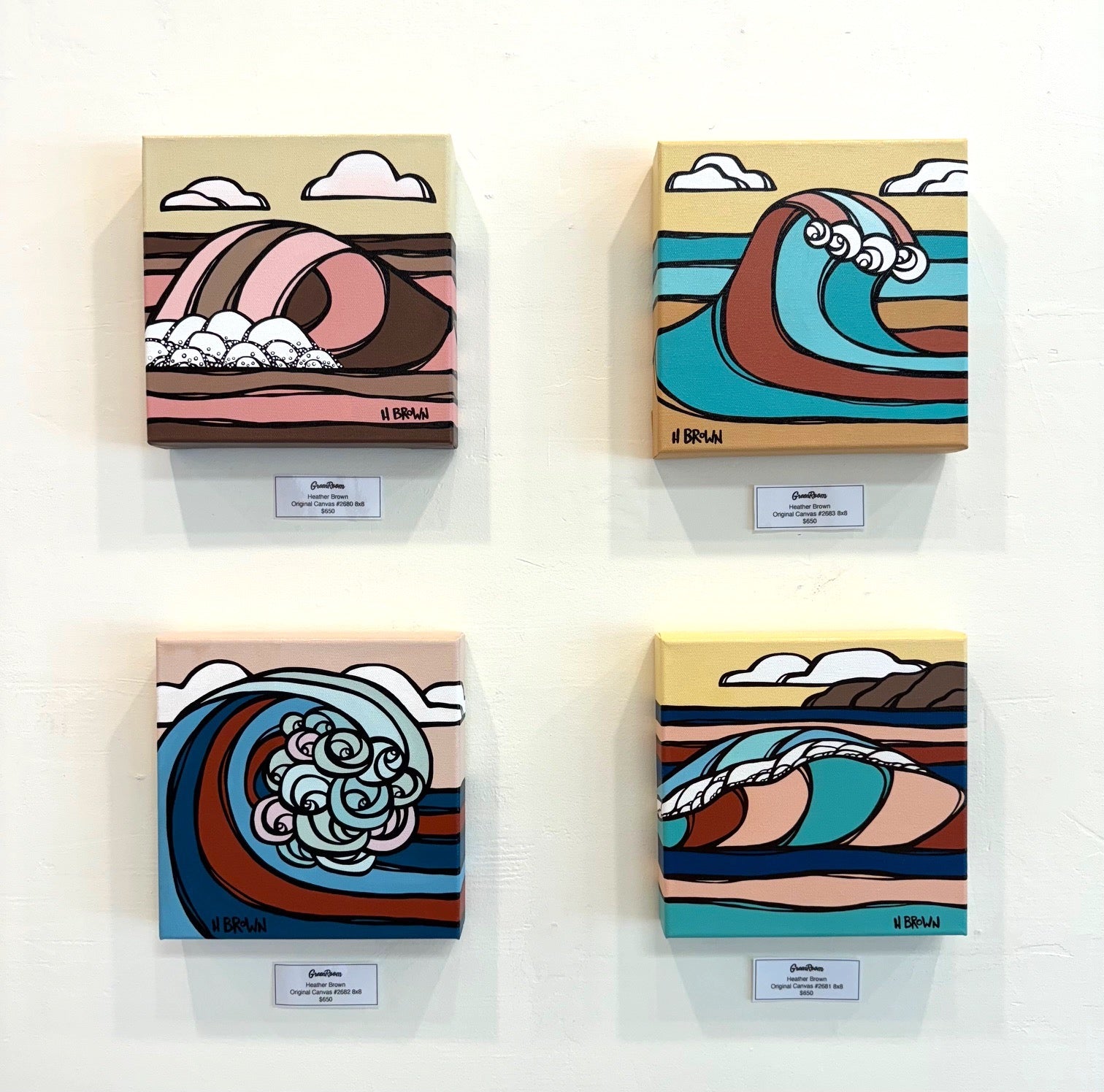 HBrown 絵画 green room