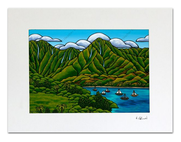 Sailboats at Hanalei