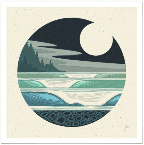 "NW Moon" Paper Print
