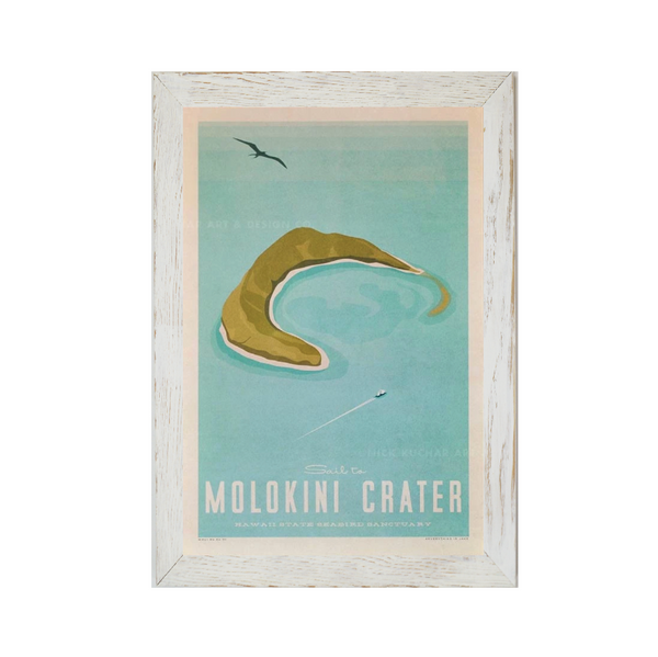MOLOKINI CRATER Framed Print