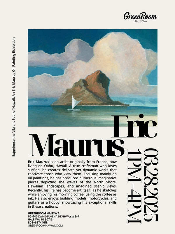 Eric Maurus Art Show on March 28th 1pm - 4pm