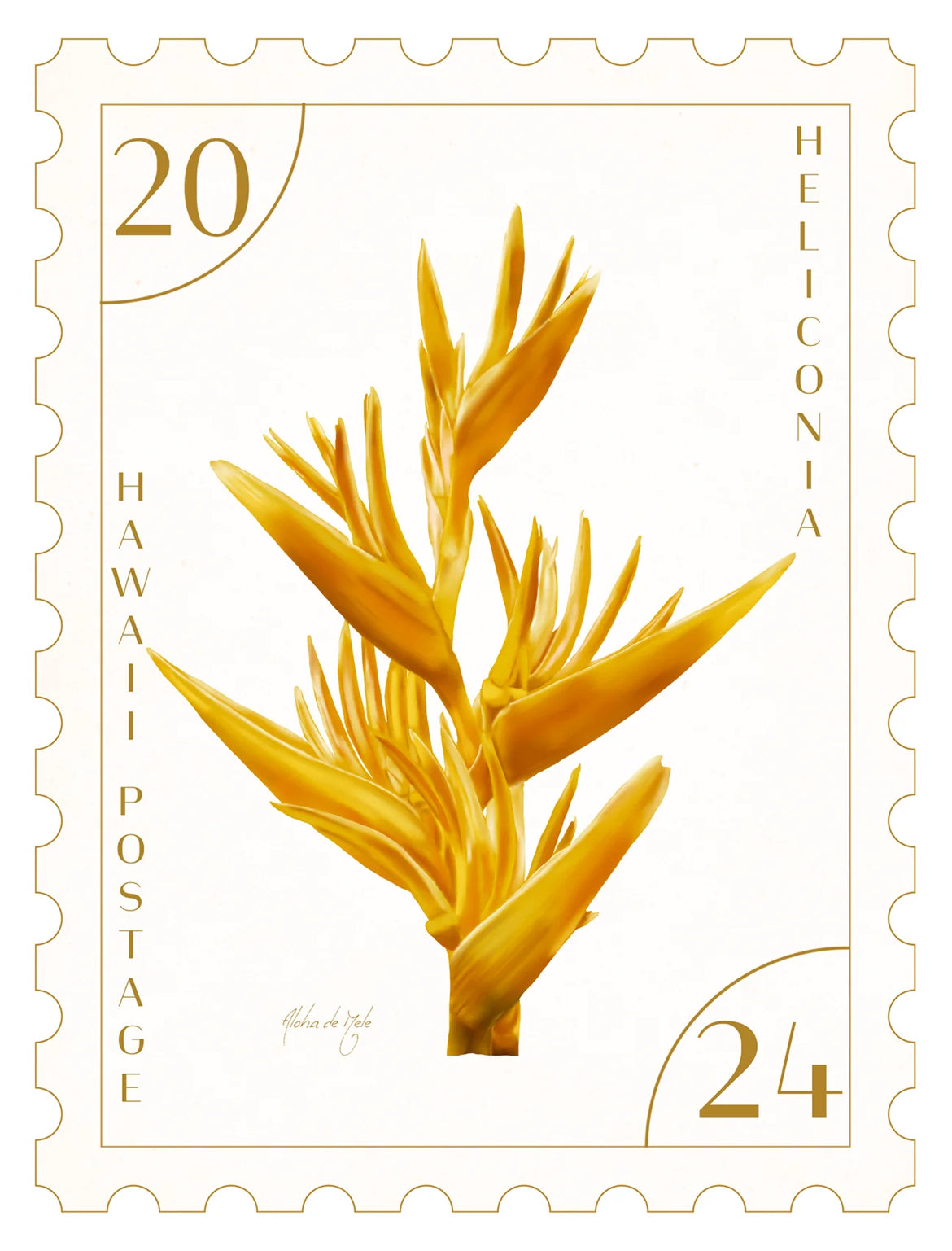 Postal Print - Heliconia Melemele