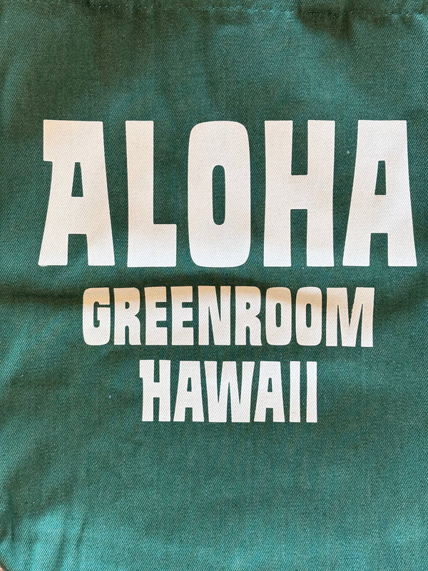 Greenroom x Koji Toyoda Modern Surf Art Green Tote