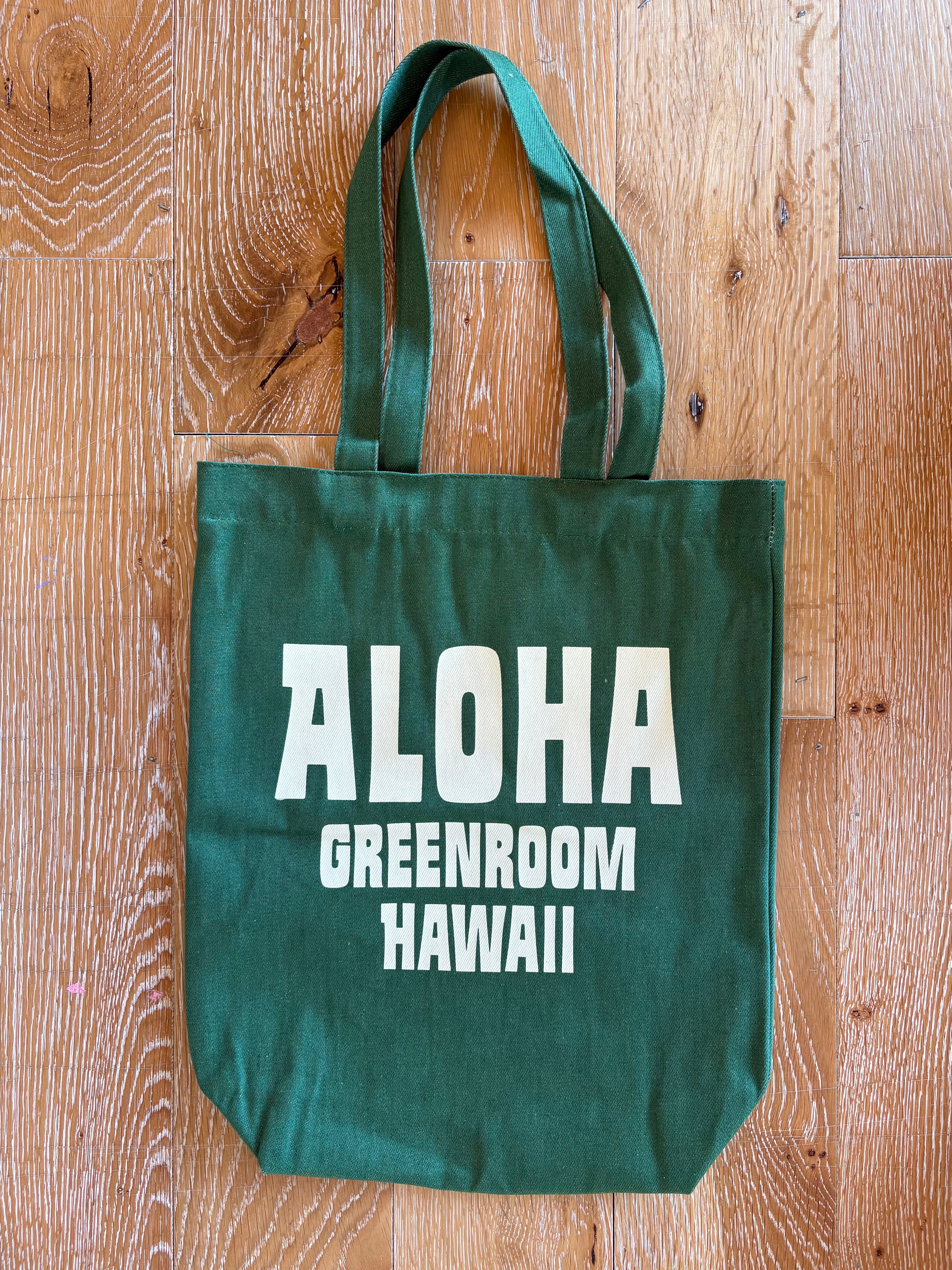 Greenroom x Koji Toyoda Modern Surf Art Green Tote