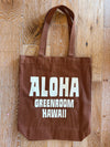 Greenroom x Koji Toyoda Modern Surf Art Brown Tote