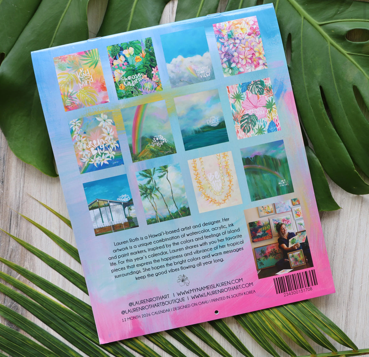 2026 Good Vibes Calendar by Lauren Roth