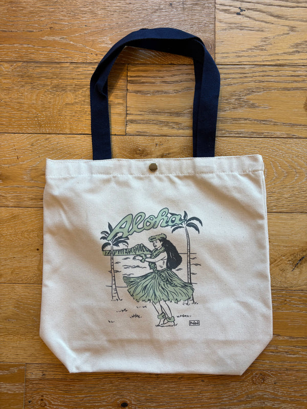 Aloha Hula Girl Tote Bag