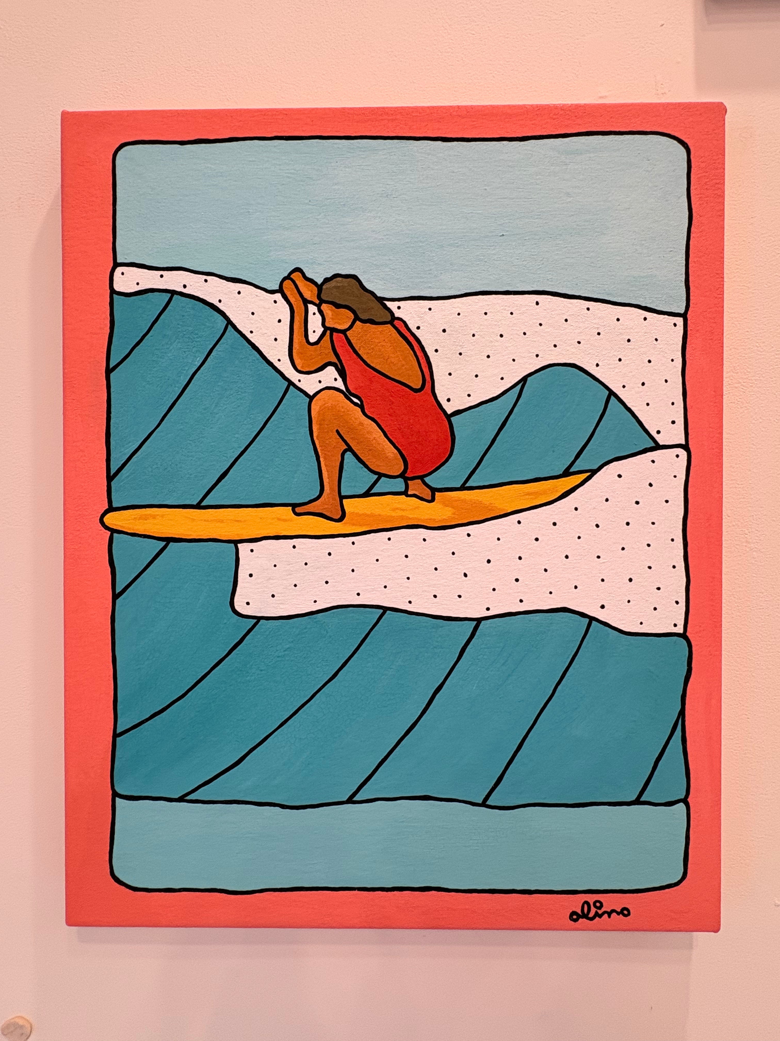 Coral Frames Original Painting