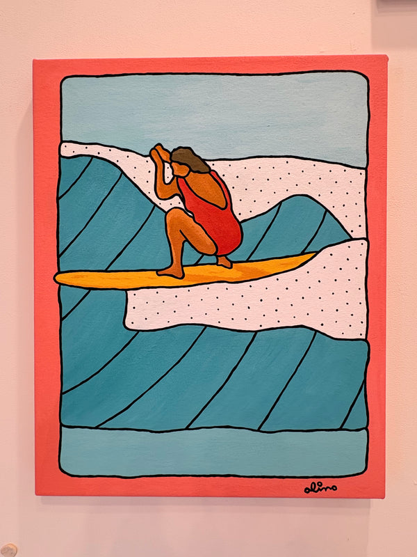 Coral Frames Original Painting