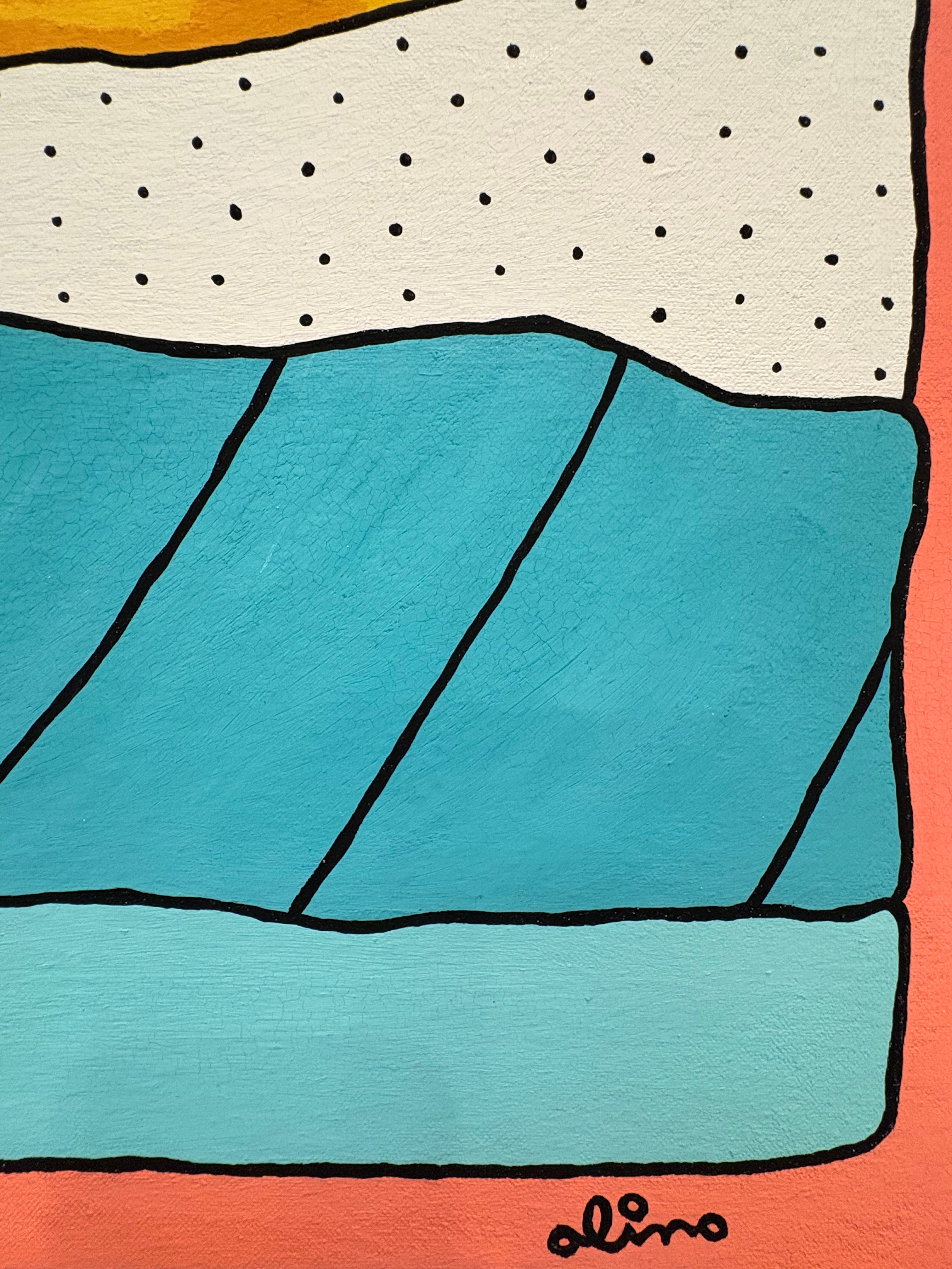 Coral Frames Original Painting