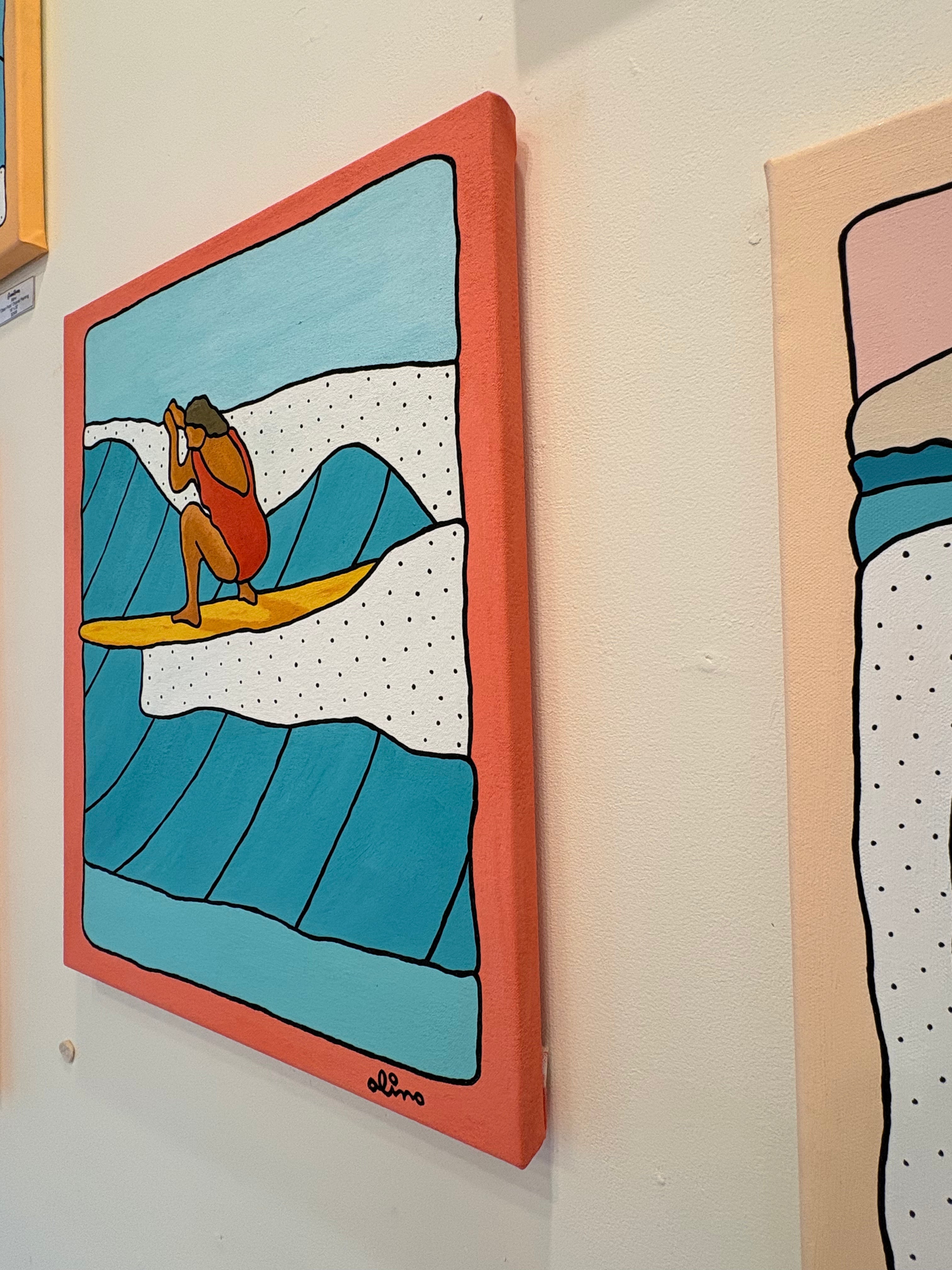 Coral Frames Original Painting