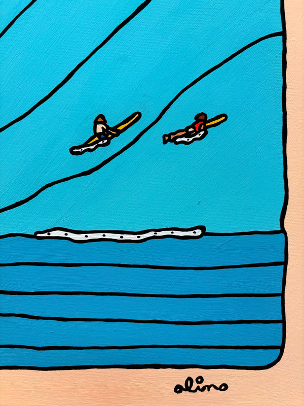 Sea Lines Original  Painting