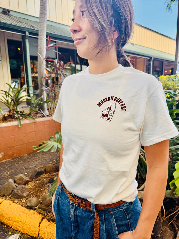 Greenroom x KOJI TOYODA "Modern Surf Art" Shirt -Brown