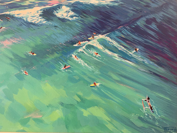 "The Local Crowd" Canvas Print