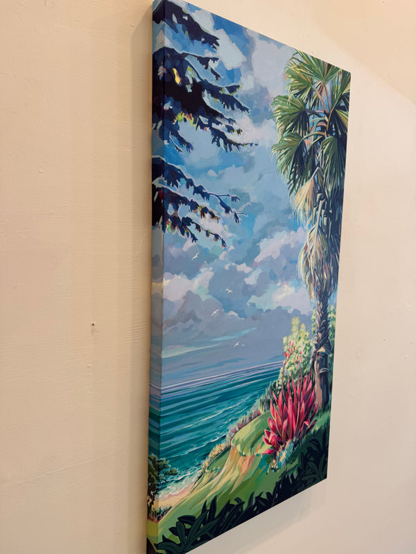 "Surf Check at Diamond Head" Original Painting