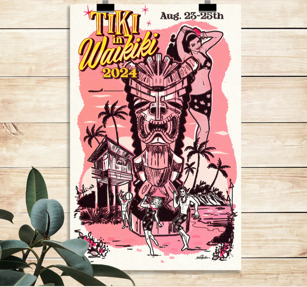 Tiki in Waikiki '24 Official - Poster