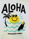 Greenroom x KOJI TOYODA "ALOHA" TEE - White