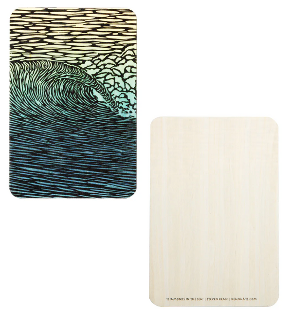 Steven Kean Wood Postcard - Diamonds in the Sea