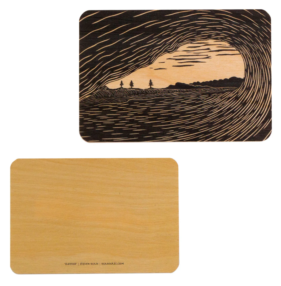 Steven Kean Wood Postcard - Slotted