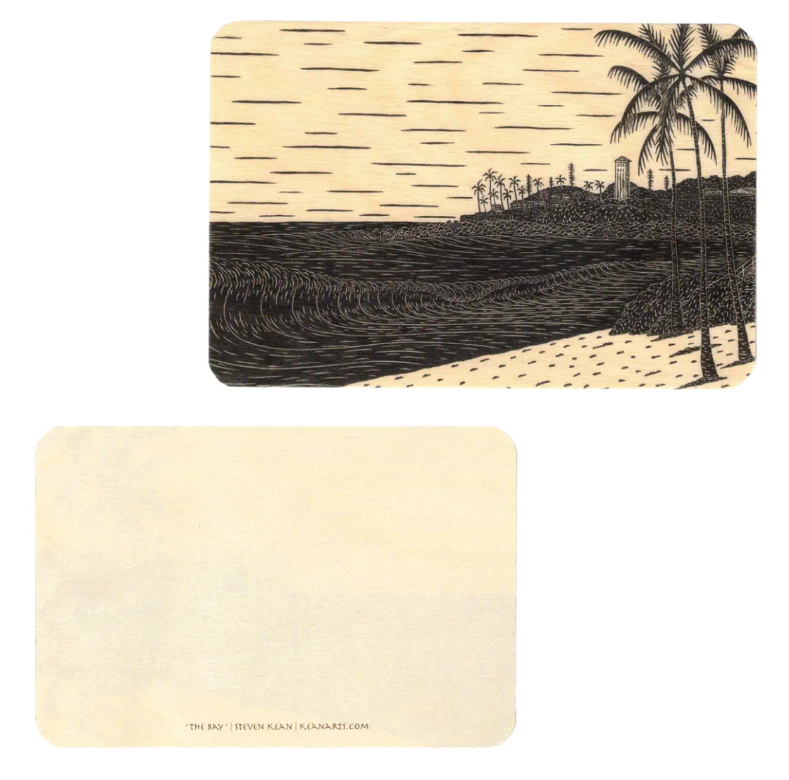Steven Kean Wood Postcard - The Bay