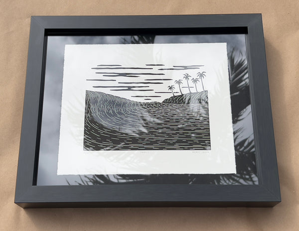 "Swell" Original Linocut