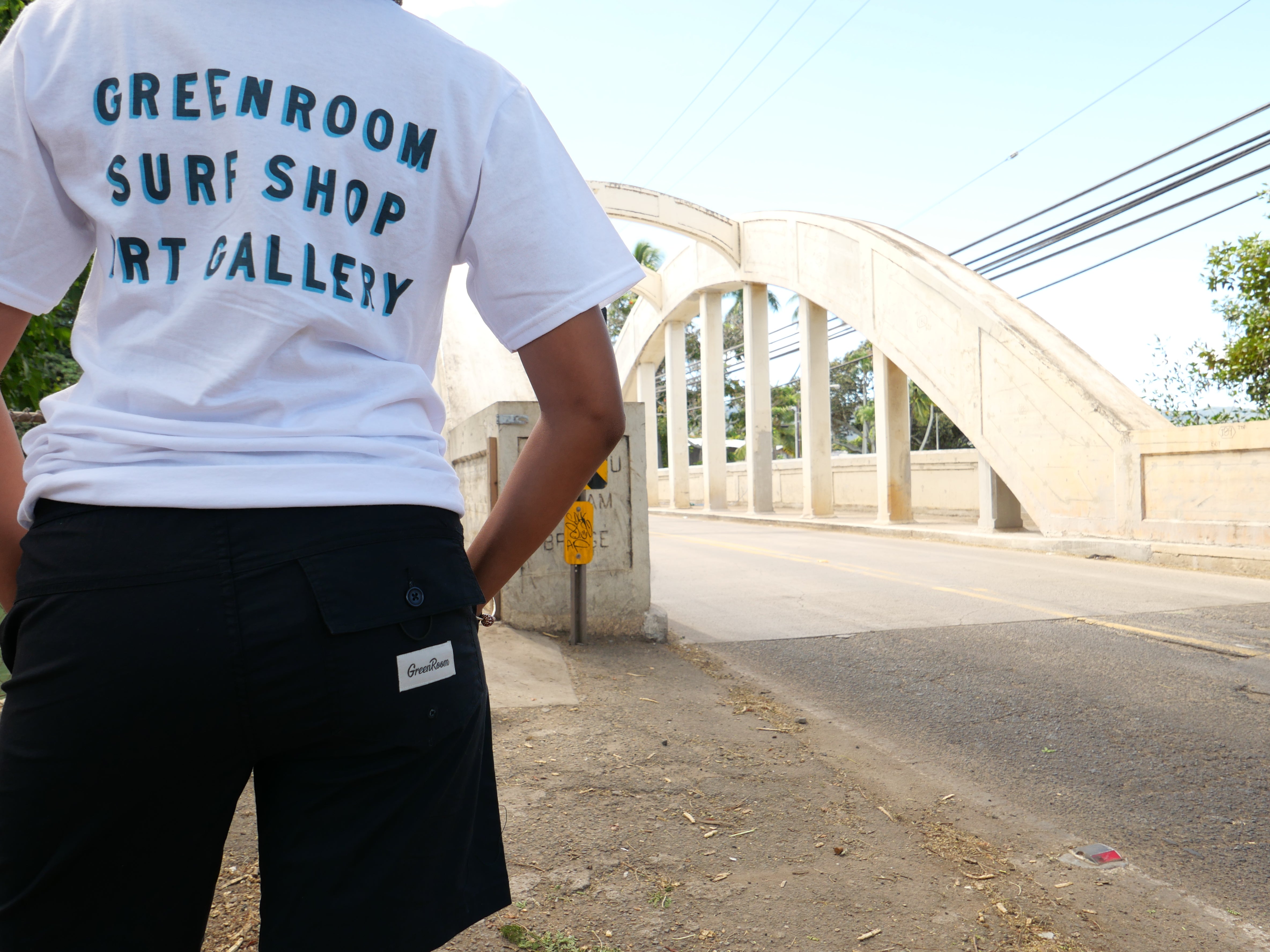 Greenroom Art Gallery Surf Shop Haleiwa Version T-Shirt White