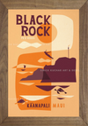 Black Rock Framed Print