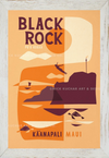 Black Rock Framed Print