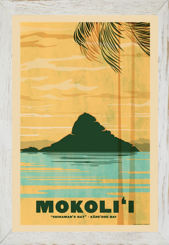 MOKOLII, Chinaman's Hat Framed Print