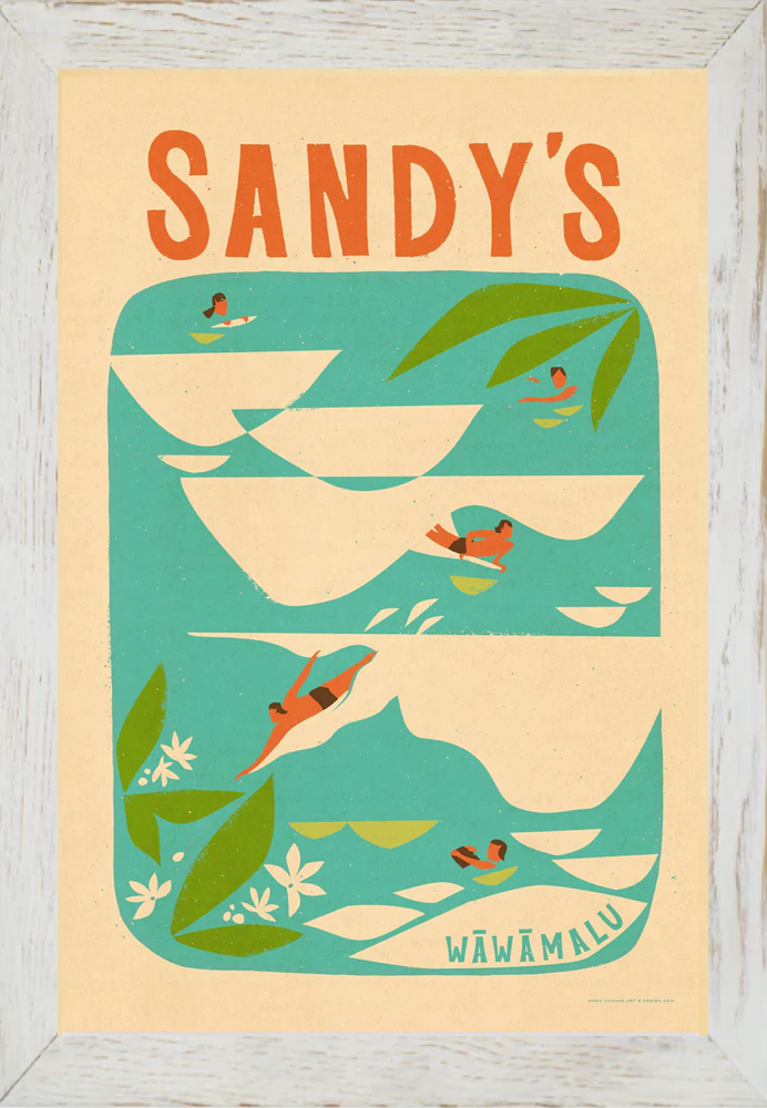 SANDY'S - SANDY BEACH PARK Framed Print