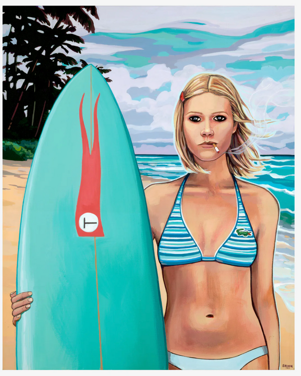 Margot Tenenbaum: The Surfing Years(Watercolor Giclee)