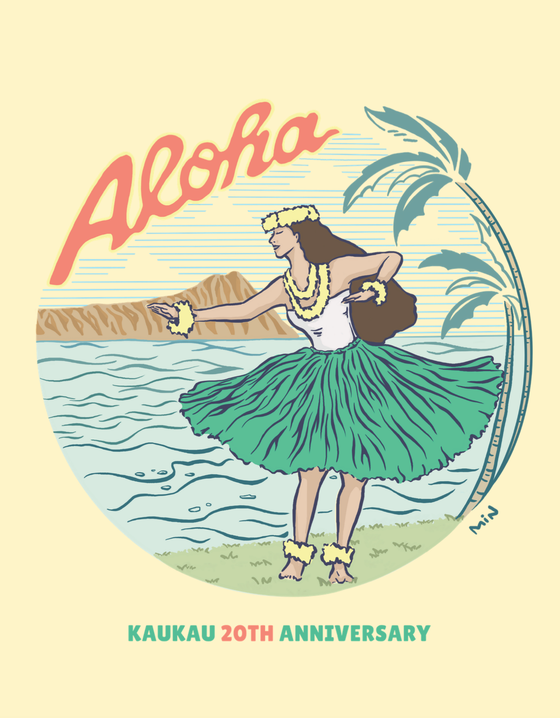 Hula Girl Yellow - KauKau 20th Anniversary Collaboration