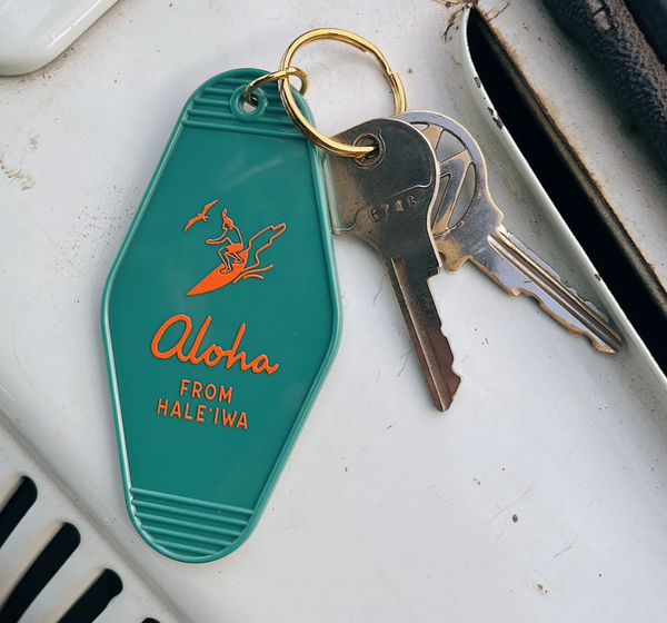 Aloha From Haleiwa Keychain