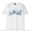Greenroom x KOJI TOYODA "Enjoy" TEE - White (Blue)