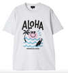 Greenroom x KOJI TOYODA "ALOHA" TEE - Ash Gray
