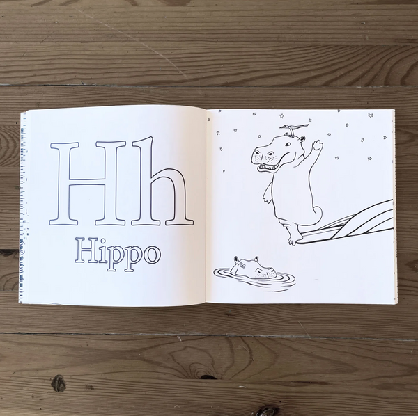 The Surfing Animals - Alphabet COLORING BOOK