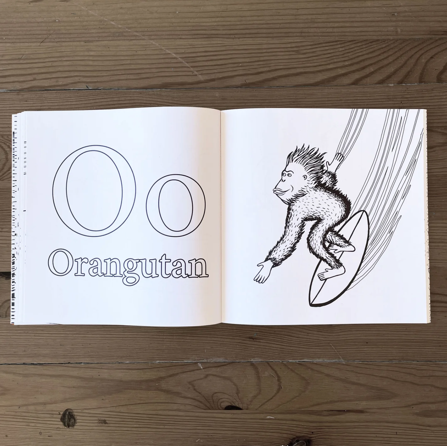 The Surfing Animals - Alphabet COLORING BOOK