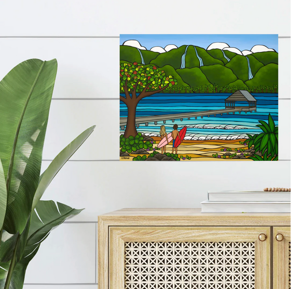 Hanalei Pier Giclee Canvas