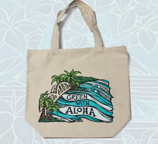 Green With Aloha Haleiwa Tote Bag