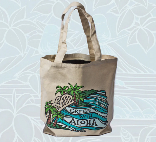Green With Aloha Haleiwa Tote Bag