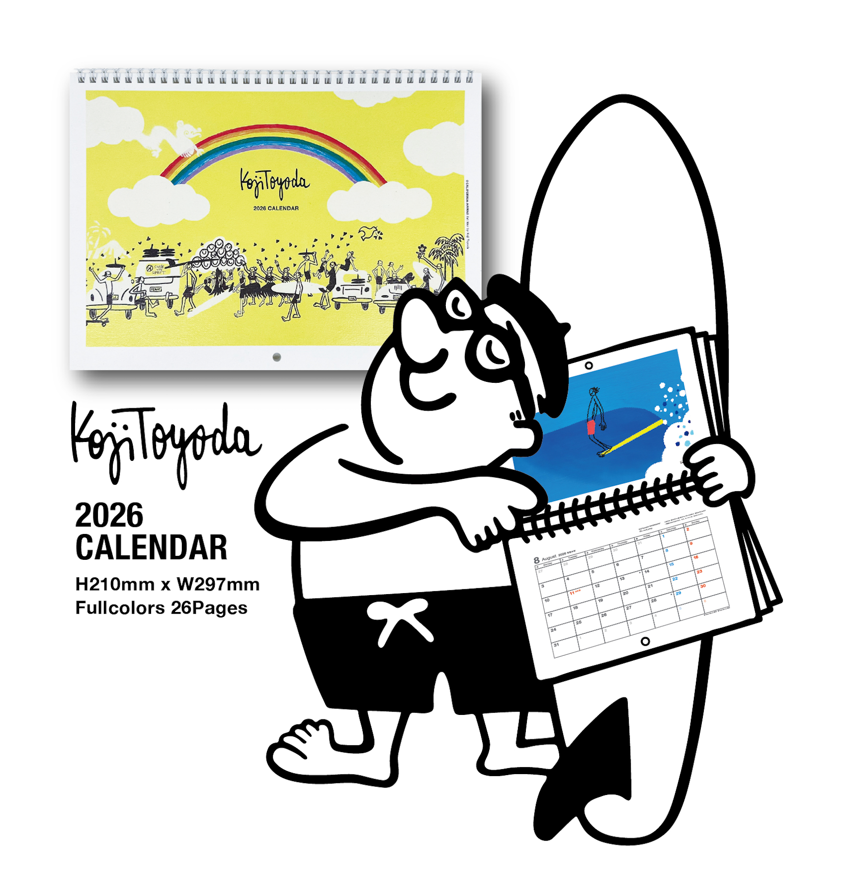 Koji Toyoda 2026 Art Calendar