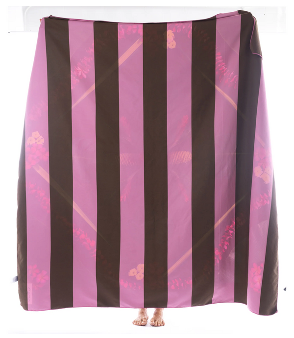 Lei With Me Large Beach Towel by Lola Pilar