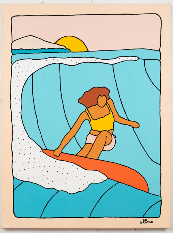 Golden Curls Original Painting