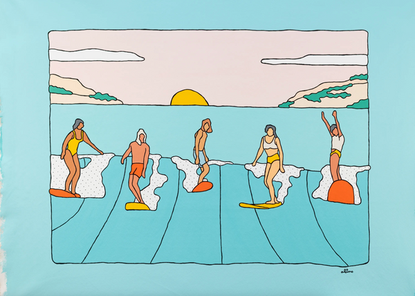 Tropical Life Original  Painting