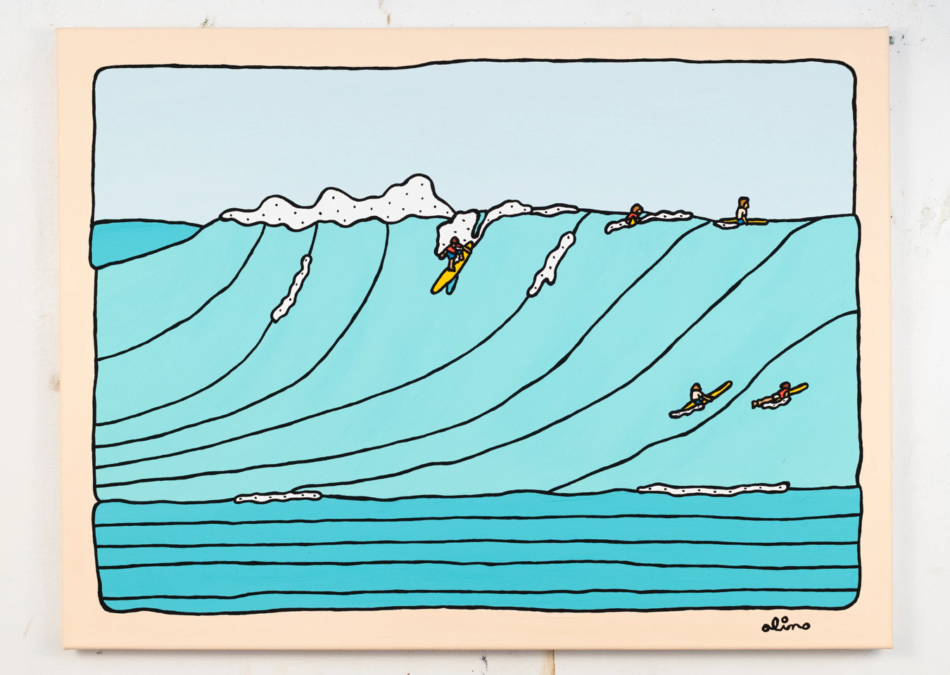 Sea Lines Original  Painting