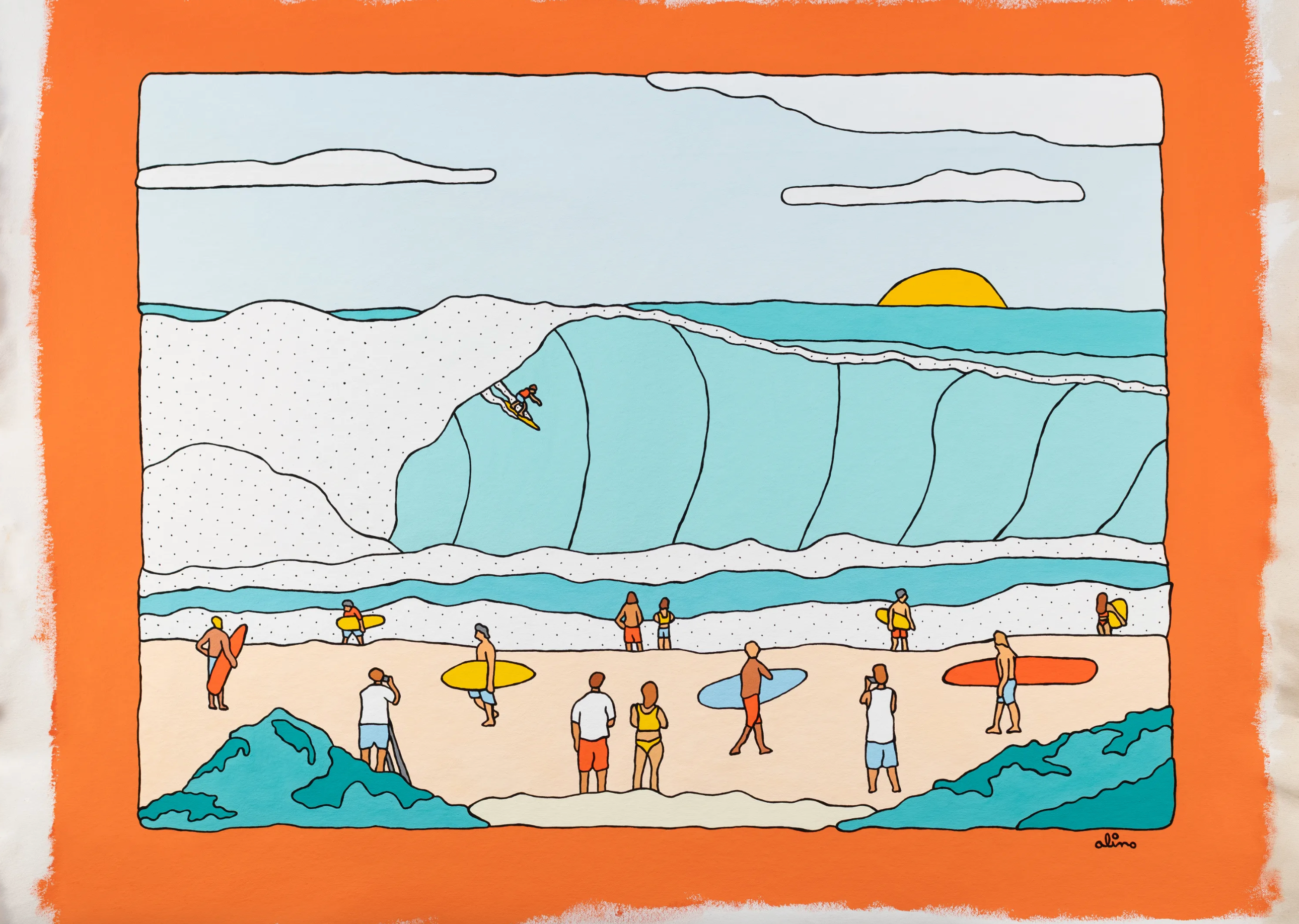 Pipe Eyes Original  Painting