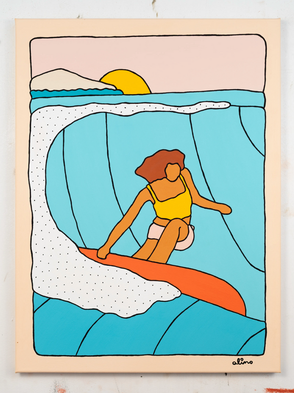 Golden Curls Original Painting