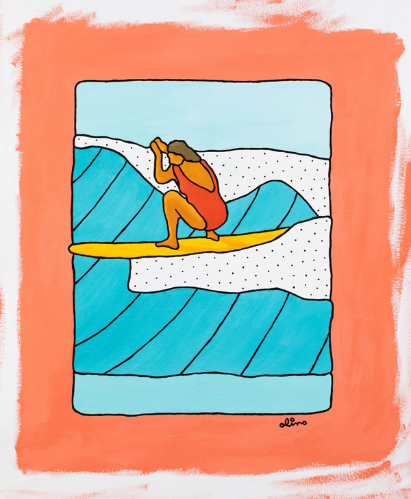 Coral Frames Original Painting