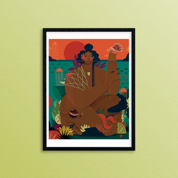 "We Are the Ocean" Red  By Shar Tuiasoa