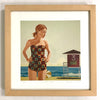 Natural Wood Framed Print "Snack Bar"
